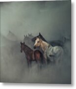 The Lost Horses Metal Print