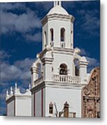 The Mission Tower At San Xavier Metal Print