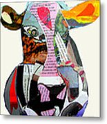 The Mod Cow Metal Print