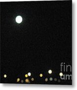 The Moon Without My Glasses Metal Print