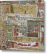 The Mountain Village Metal Print