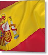 The National Flag Of The Country Of Spain Metal Print