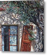 The Old Olive Tree And The Old House Metal Print