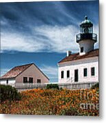 The Old Point Loma Lighthouse By Diana Sainz Metal Print