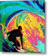 The Perfect Wave Metal Print