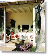The Porch Of  Mr And Mrs George L Coleman Jr Metal Print