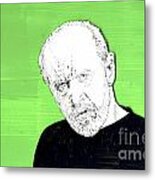 The Priest On Green Metal Print