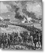The Rear-guard General Custers Division Retiring From Mount Jackson, October 7th 1864, Illustration Metal Print
