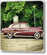 The Red Car Metal Print