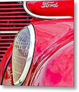 The Red Ford Metal Print