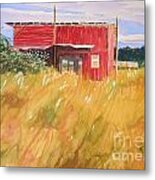 The Red Shed Metal Print
