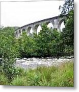 The River And The Viaduct Metal Print