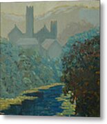 The River By The Castle Metal Print