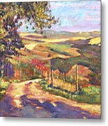 The Road To Tuscany Metal Print