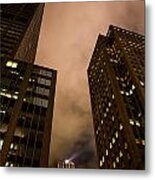 The Rock At Night Metal Print