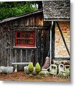 The Shed At Monches Farm Metal Print