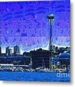 The Space Needle From Lake Union Metal Print