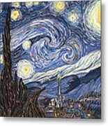 The Starry Night Metal Print