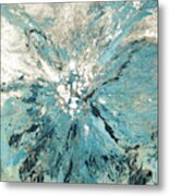 The Teal Sea Metal Print