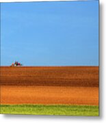 The Tractor Metal Print