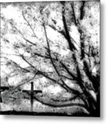 The Veil Was Torn Metal Print