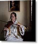 The Violin Player Metal Print