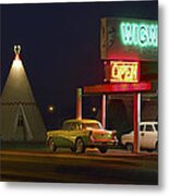 The Wigwam Motel On Route 66 Panoramic Metal Print