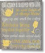 This Kitchen Is Seasoned With Love Metal Print