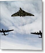 Three Avro Bombers Metal Print