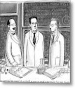 Three Scientists In A Lab Metal Print