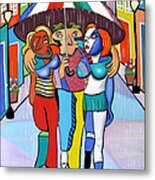 Threes A Crowd By Anthony Falbo Metal Print