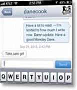 Throwback When Dane Cook Responded To Metal Print
