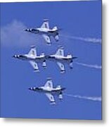 Thunderbirds Diamond Formation Topsides Metal Print