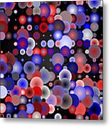 Tiles.red-blue.2.1 Metal Print