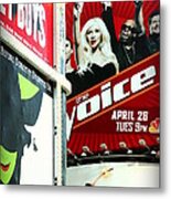 Times Square Billboards Metal Print