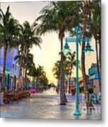 Times Square Fort Myers Beach Metal Print