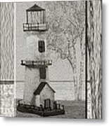 Tin Lighthouse Art Metal Print