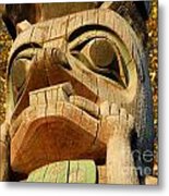 Tlingit Totem Metal Print