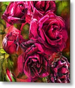 To Be Loved - Red Rose Metal Print