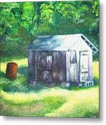 Tobacco Shed Metal Print