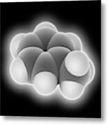 Toluene Molecule Metal Print