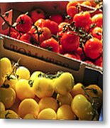 Market Tomatoes Metal Print