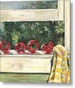 Tomatoes On The Sill Metal Print