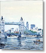 Tower Bridge And The City Of London Metal Print