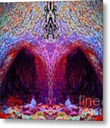 Tree Temple Metal Print