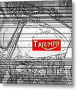 Triumph B W Metal Print