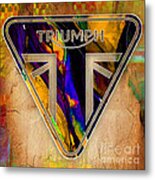 Triumph Motorycle Badge Metal Print