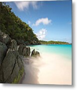 Trunk Bay At St. John Us Virgin Islands Metal Print