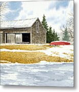 Tuell's Shed Metal Print
