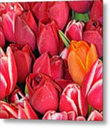 Tulips In Pike Place Market Metal Print